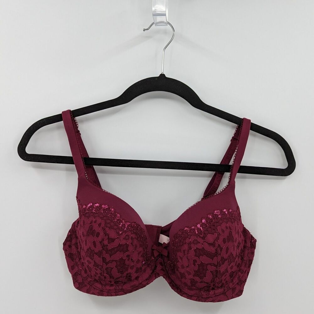 Victoria's Secret Bra Women's 34D Plum Purple Lined Demi Body by Victoria